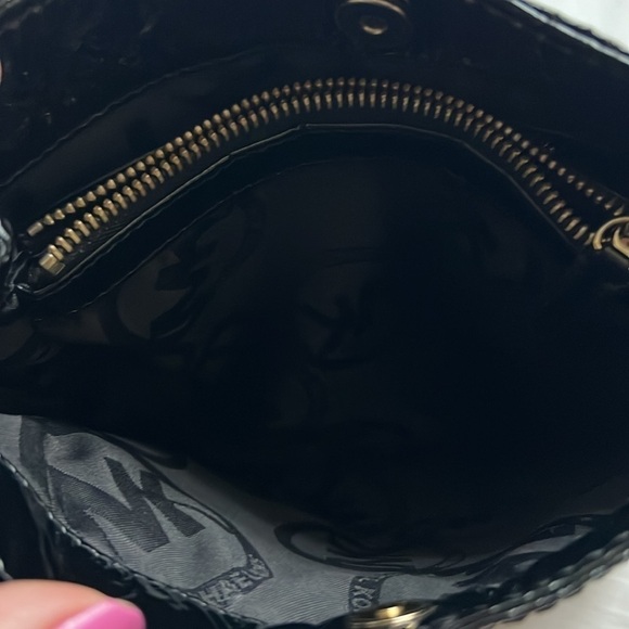 Michael Kors Layton Patent Leather Crossbody Bag - Picture 10 of 10
